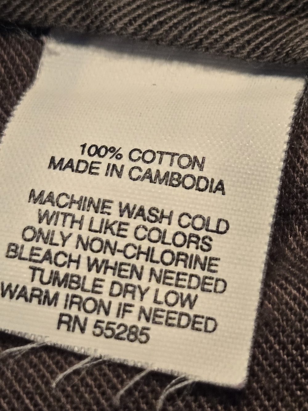 Express Olive Brown Rolled Hem Button-Front Jean Shorts - Picture 7 of 7
